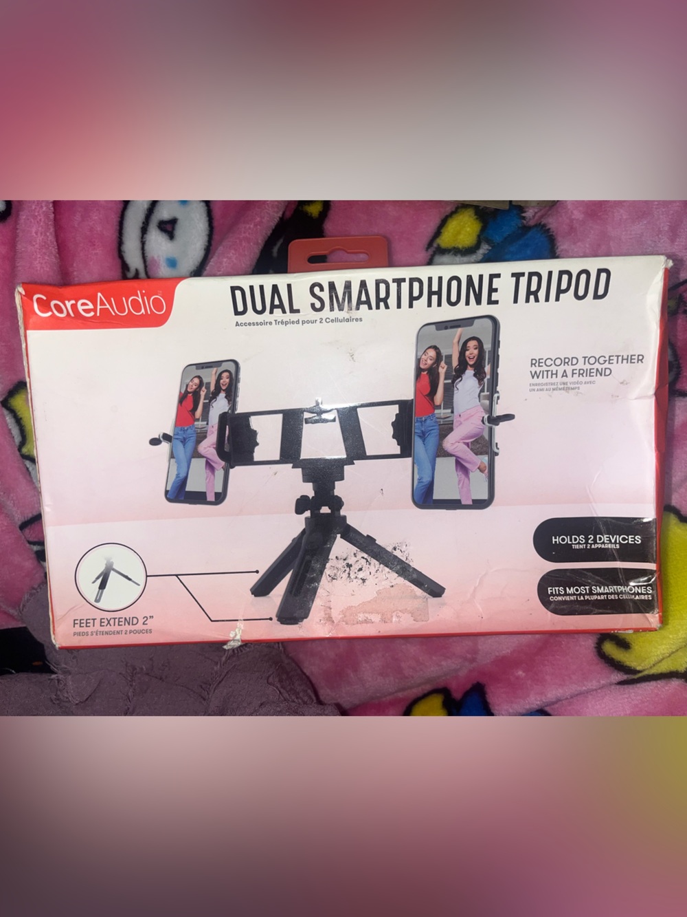 Core Audio Dual Smartphone Tripod - Black NEW NIB